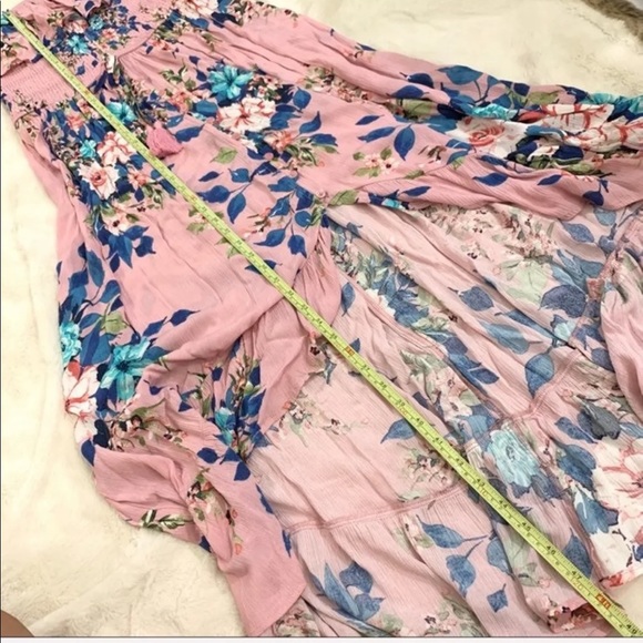 *SOLD* Off shoulder floral midi maxi dress buttons - Picture 13 of 13